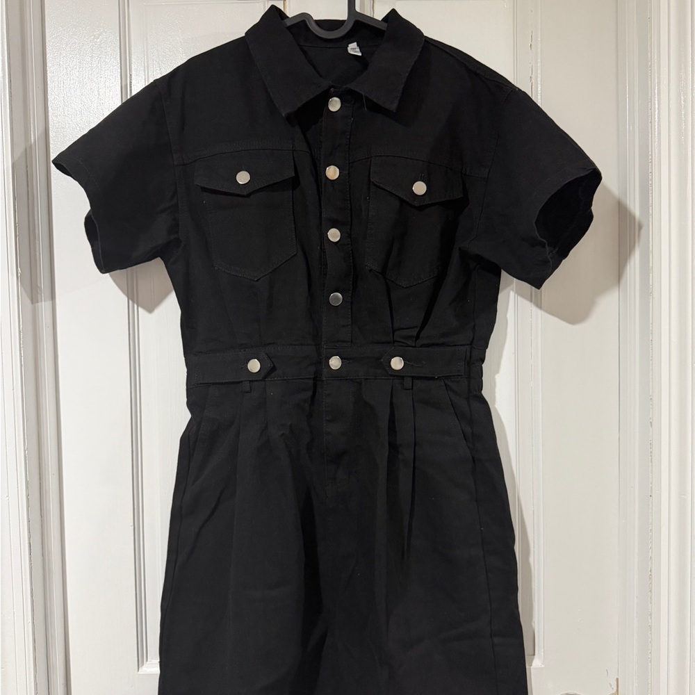 Chic Black Short Sleeve dress